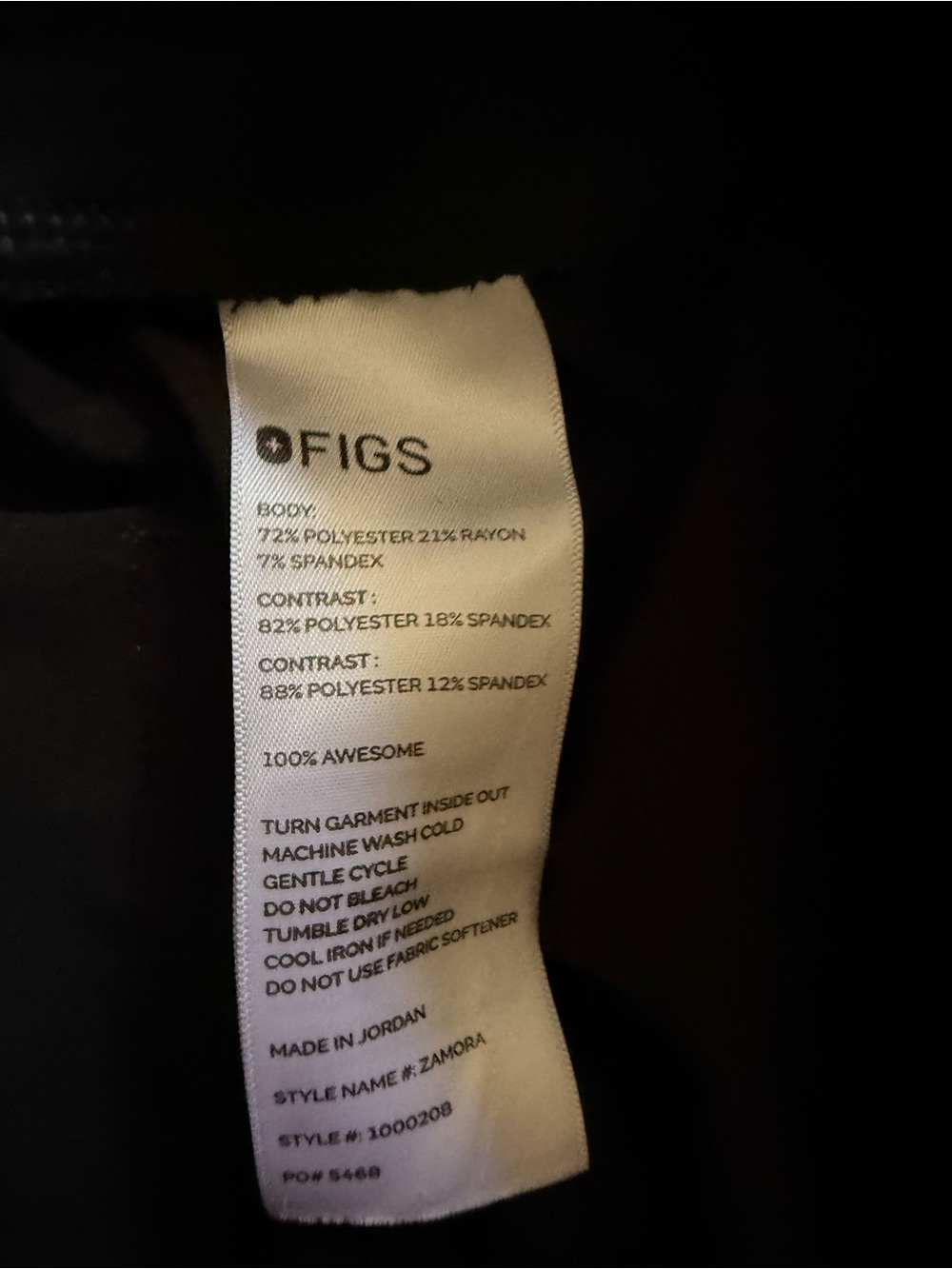 Figs Kids Black Jogger Sweatpants with Drawstring - Picture 7 of 9